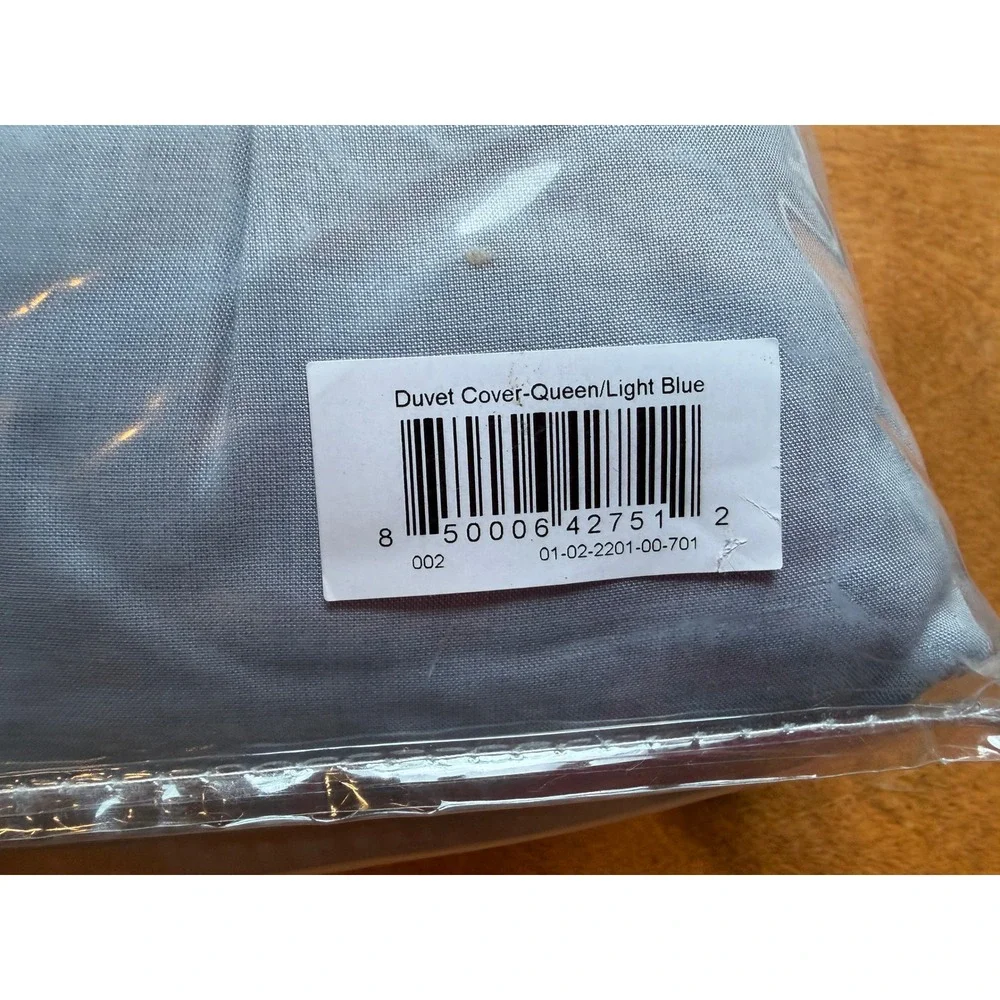 Buffy Breeze Duvet Cover Queen Light Blue Eucalyptus Lyocell Cooling Bedding